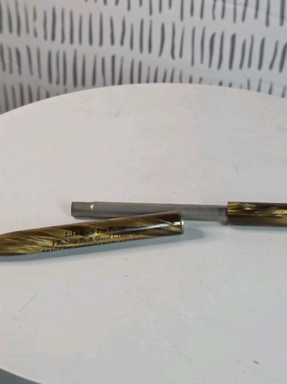 Vintage Sheaffer Advertising Mechanical Pencil Feigert Insurance Van Wert Ohio